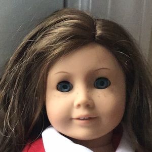 AMERICAN GIRL just like you freckles blue eyes